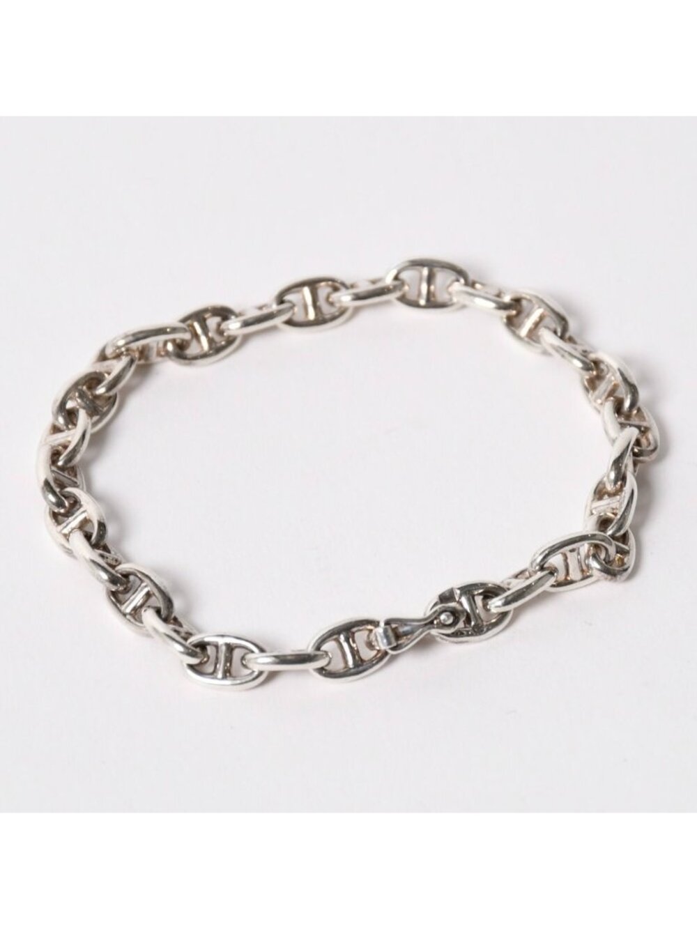 Hermes Vintage Chaine D'ancre TPM Bracelet 29 Links 925 Sterling Silver